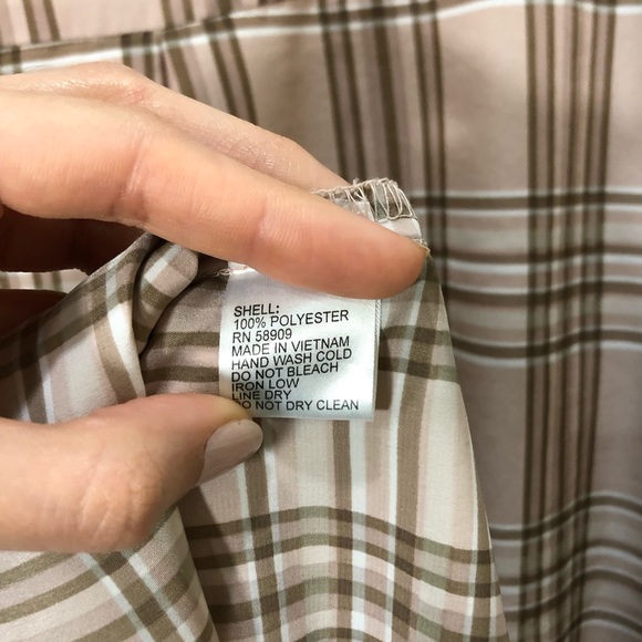 GIANNI BINI plaid long sleeve blouse - Picture 12 of 12